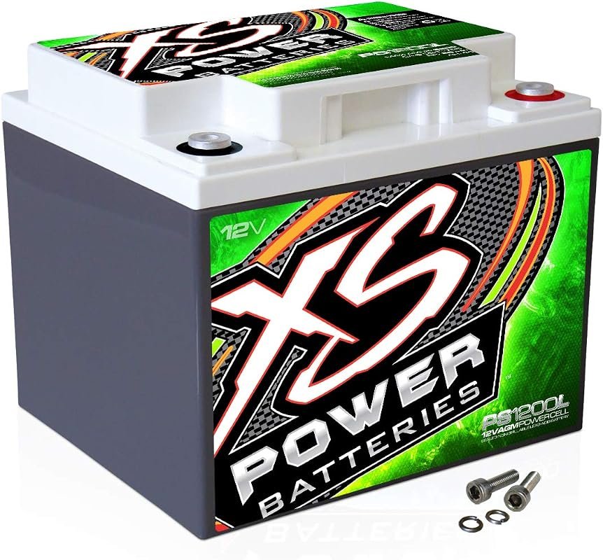 XS Power PS1200L 2600A 12V Power Cell AGM Car Audio Battery, High Perf
