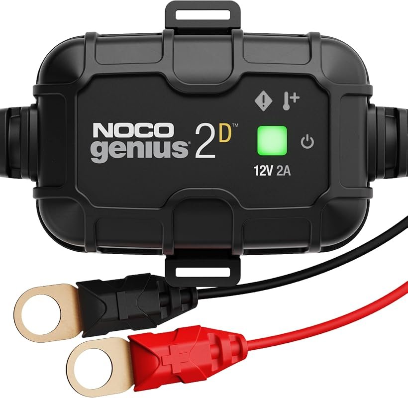 NOCO GENIUS2D 2A 12V Direct-Mount Onboard Battery Charger, Automatic T