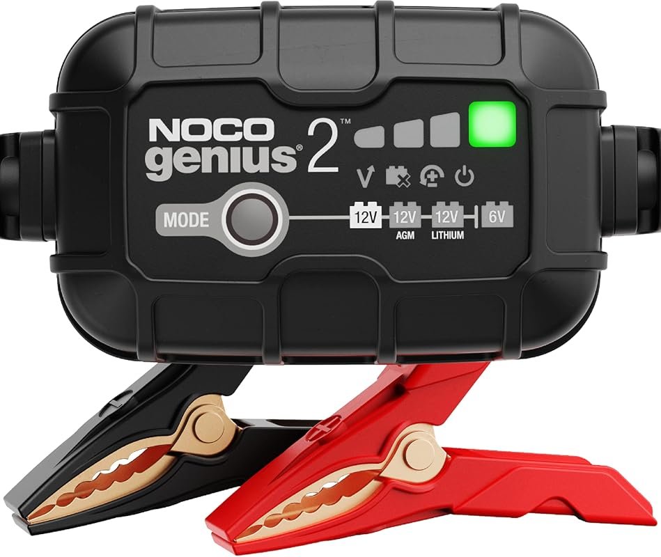 NOCO GENIUS2 2A 6/12V Smart Battery Charger, Trickle Charger, and Main