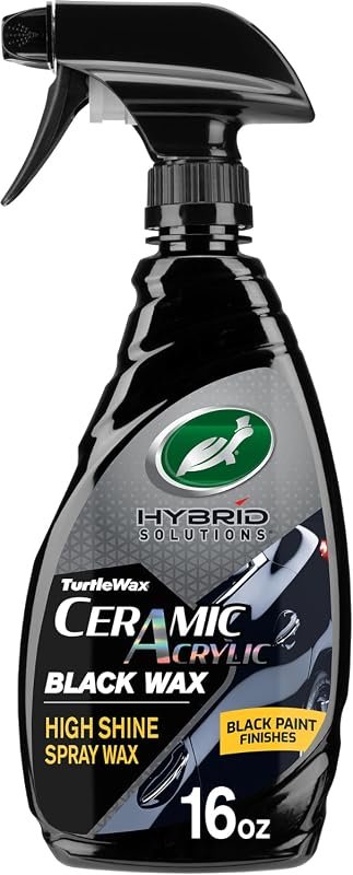 Turtle Wax Hybrid Solutions Ceramic Black Car Wax Spray for Deep Gloss