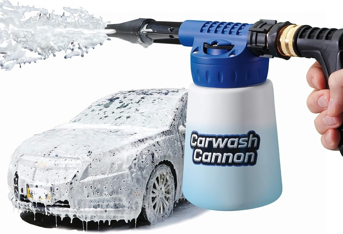 Ontel Carwash Cannon Foam Blaster with 5 Adjustable Spray Settings for