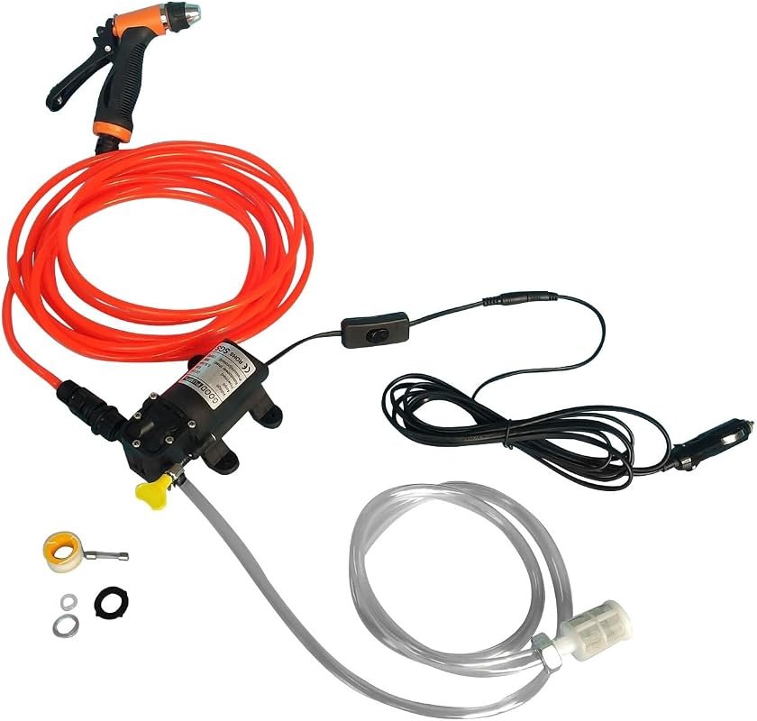 12V Portable Universal Car Washer Gun High Pressure Car Cleaner Electr