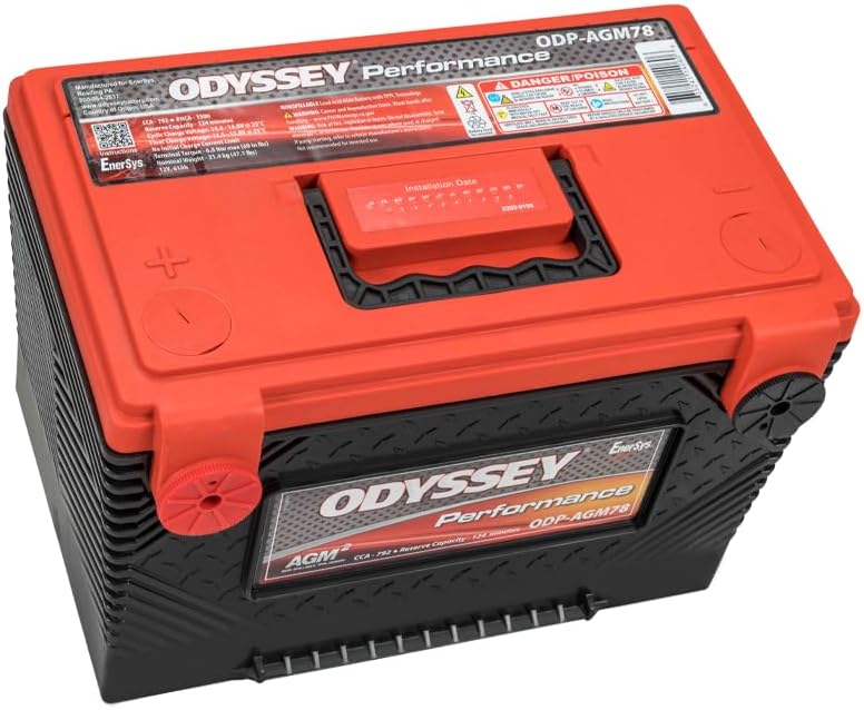 Odyssey Performance Series 12V AGM Battery with 1500 Cranking Amps and