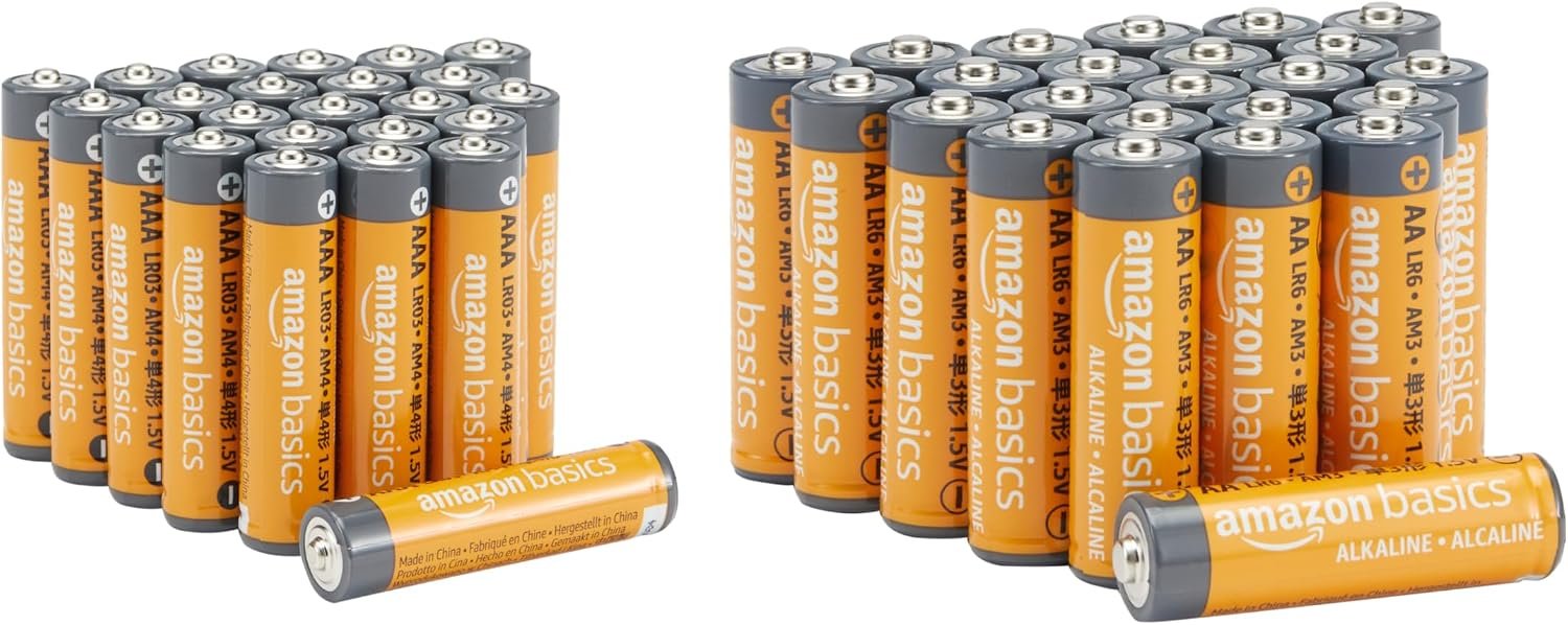 Amazon Basics 48-Count AA and AAA High-Performance Alkaline Batteries