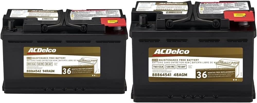 ACDelco Gold AGM BCI Group 48 Battery 94RAGM with 36 Month Warranty fo