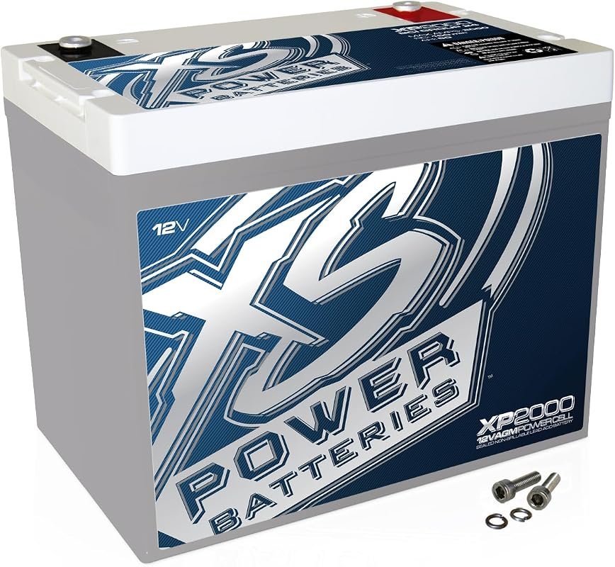 XS Power XP2000 AGM Battery 12V 80Ah 2000W Group 24 for Marine and Car