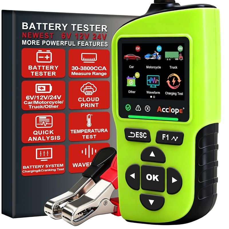 BT90 PRO 3800 CCA QR Report Battery Tester Supporting 6V 12V 24V Syste