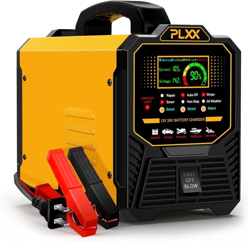 PLXX 12V 24V 15A Smart Battery Charger