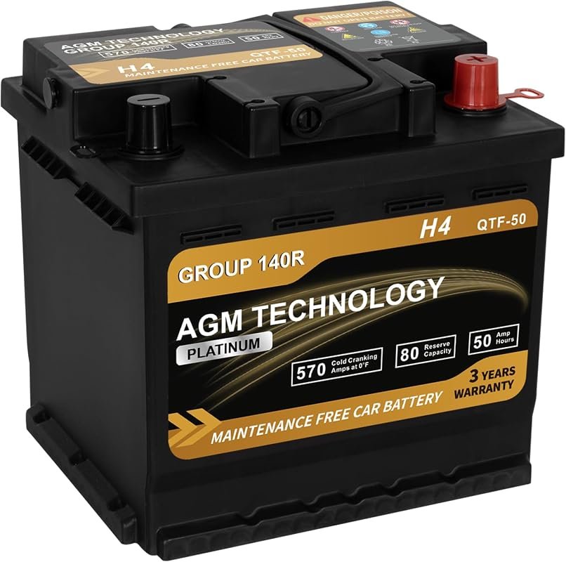 Platinum AGM Group 140R H4 Car Battery