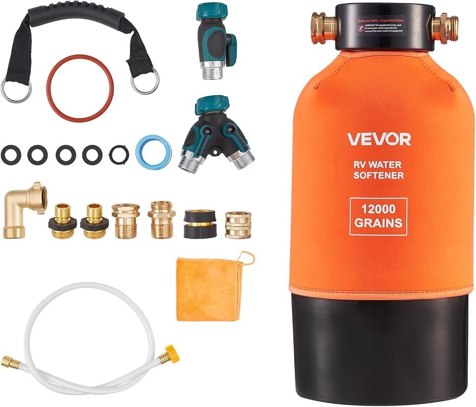VEVOR 12,000 Grain Portable Water Softener System with Food-Grade Resi