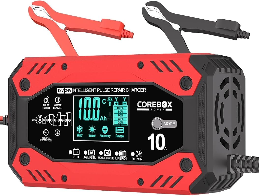 10-Amp 12V 24V Smart Battery Charger