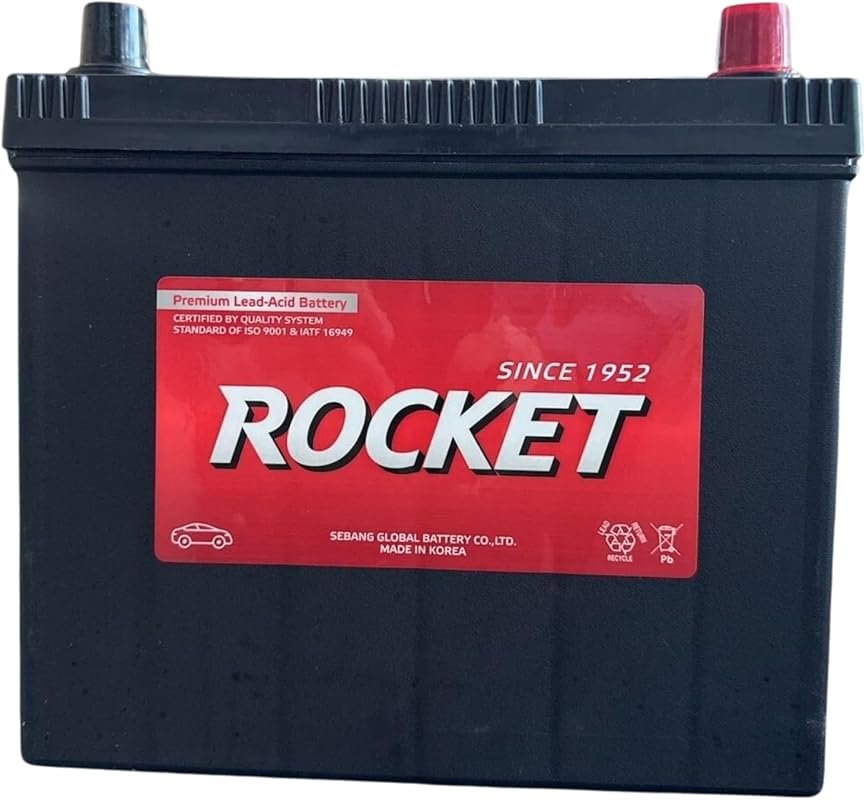 ROCKET Lead Acid Automotive Battery Size 51R-4 12V 450 CCA Power Repla